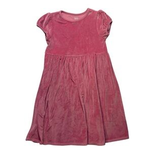 Jumping Beans Pink Velour Kids Dress